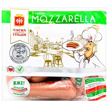 Сосиски М'ясна гільдія з сиром Mozzarella вищий сорт ~1кг - купити, ціни на METRO - фото 3