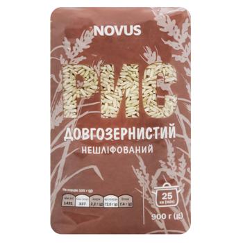 Рис	Novus длиннозерный нешлифованный 900г