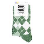 Шкарпетки Premier Socks Преміум Коса клітинка жіночі класичні р.23-25 зелений хакі