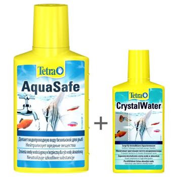 Набір Tetra Aqua Safe 250 мл + Aqua Crystal Water 100 мл - купить, цены на MasterZoo - фото 1