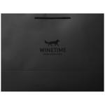 Пакет на три пляшки чорний