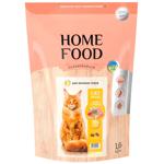 Корм сухой Home Food с индейкой и креветками для кошек больших пород 1,6кг