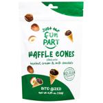 Just The Fun Part Mini Waffle Cones Filled with Hazelnut Cream and Milk Chocolate 120g