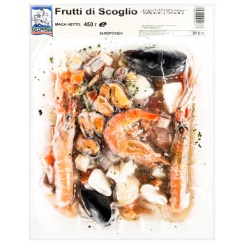 Смесь морепродуктов Sgattoni Frutti di Scoglio 450г - купить, цены на КОСМОС - фото 1