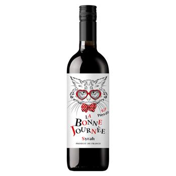 Вино La Bonne Journee Syrah IGP Pays d'Oc червоне сухе 14,5% 0,75л - купити, ціни на Ідеал - фото 1
