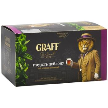 Чай чорний Graff Ceylon Pride 2г*20шт - купити, ціни на Епіцентр FOOD - фото 2