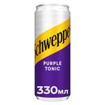 Schweppes Purple Tonic Carbonated Drink 0.33l