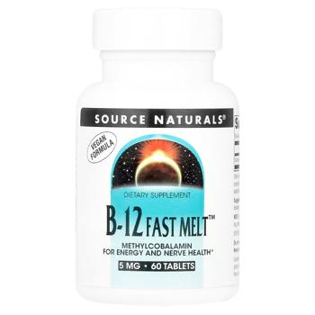 Source Naturals Fast Melt Vitamin B12 5mg 60 tablets