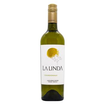 Вино Finca La Linda Chardonnay белое сухое 12,8% 0,75л - купить, цены на МегаМаркет - фото 1