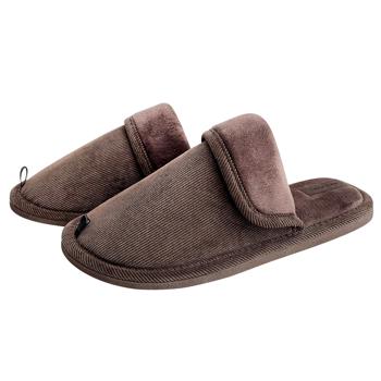 Twins HS-OZ 8690 Corduroy/Velour Brown Men's Slippers s.44-45 - buy, prices for - photo 1