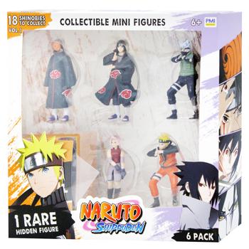 Набор фигурок Naruto Делюкс из 6 коллекционных фигурок (1 фигурка-сюрприз) в ассортименте