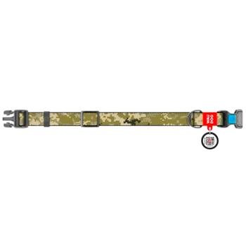 Ошейник для собак Waudog Nylon нейлоновый с QR паспортом S 25-35см/15мм с рисунком милитари - купить, цены на MasterZoo - фото 2