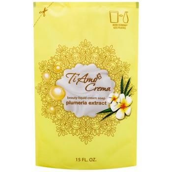 Крем-мыло жидкое Ti Amo Crema с экстрактом плюмерии 450мл - купить, цены на ЕКО Маркет - фото 1