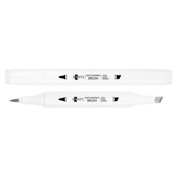 Скетч-маркер Santi Sketch світло-сірий двосторонній SM-27 - купити, ціни на Auchan - фото 1