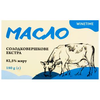 Масло Winetime солодковершкове 82,5% 180г - купити, ціни на WINETIME - фото 3
