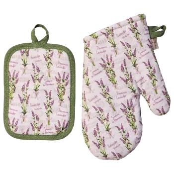 Provence Lavender Blossoms Pot Holder and Oven Mitt - buy, prices for COSMOS - photo 2