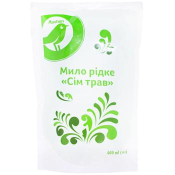 Мыло жидкое Auchan Семь трав 460мл