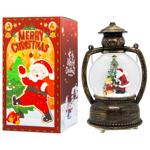 Ліхтарик Різдвяний зі снігом, світлом і музикою