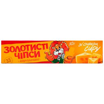 Чипси Жайвір Золотисті картопляні зі смаком сиру 50г - купити, ціни на Торба - фото 2