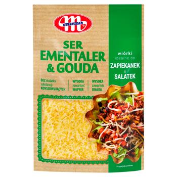 Mlekovita Emmentaler+Gouda Grated Cheese 100g - buy, prices for COSMOS - photo 1