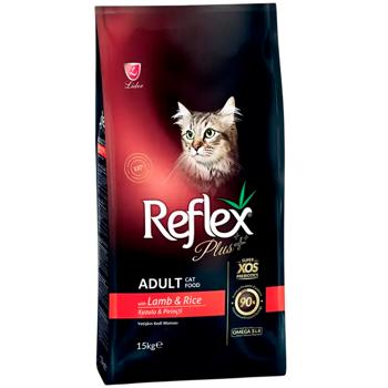 Reflex Plus Adult сухий корм для котів 15 кг - ягня та рис - купить, цены на MasterZoo - фото 1