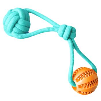 MasterZoo Knot with Balls Toy for Dogs 32cm Color in Assortment - buy, prices for MasterZoo - photo 3