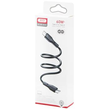 Кабель XO NBQ231B Rock Series Type-C to Type-C Data Cable 1м