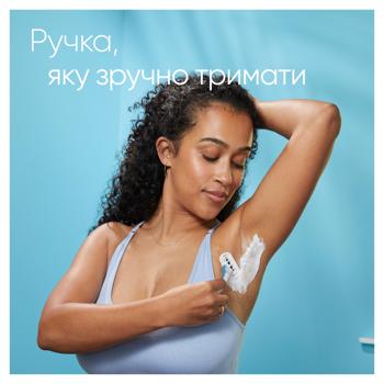 Набір подарунковий Станок для гоління Venus Smooth з 2 змінними лезами + Гель для гоління Gillette Satin Care Алое вера 75мл - купити, ціни на - фото 8