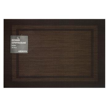 Килимок Ardesto сервірувальний коричневий 30х45см - купити, ціни на NOVUS - фото 1