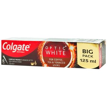 Colgate Optic White Toothpaste for Coffee Tea&Tobacco Users 125ml - buy, prices for Ideal - photo 2