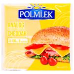 Polmlek Cheddar Sliced Processed Cheese 130g