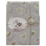 Скатерть Шапочки на бежевом 180см