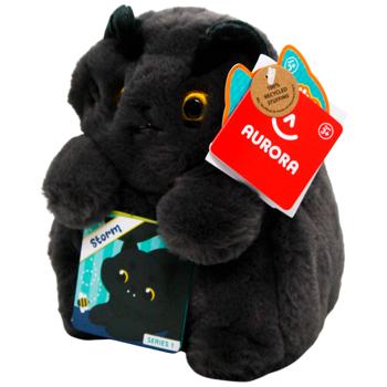 Игрушка мягкая Aurora Кот Шторм дымчато-серый 20см - купить, цены на За Раз - фото 1