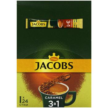 Напиток кофейный Jacobs 3в1 Карамель 15г*24шт - купить, цены на - фото 2