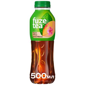 Чай холодний чорний Fuzetea Персик та гібіскус 0,5л - купити, ціни на Ідеал - фото 1