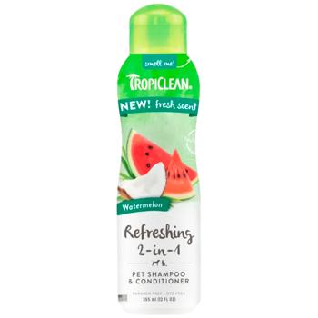 TropiClean Refreshing 2in1 Shampoo-Conditioner for Dogs and Cats with Watermelon Aroma 355ml - buy, prices for MasterZoo - photo 1