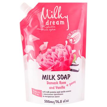 Milky Dream Damask Rose and Vanilla Liquid Soap 500ml