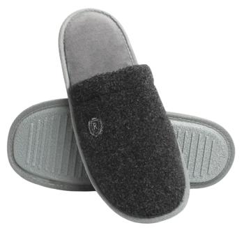Тапочки домашние Twins HS-OZ Lama мужские войлочные с вышивкой р.44-45 графит