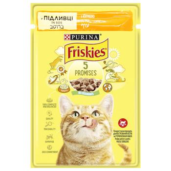 Friskies Wet Food with Chicken for Adult Cats 85g - buy, prices for MasterZoo - photo 1