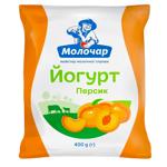 Йогурт Молочар персик 1% 400г