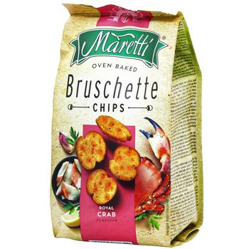 Хлебные брускеты Maretti запеченные со вкусом краба 70г - купить, цены на Торба - фото 1
