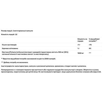 Смола мастикового дерева Solaray 1000мг 45 капсул - купити, ціни на Біотус - фото 2
