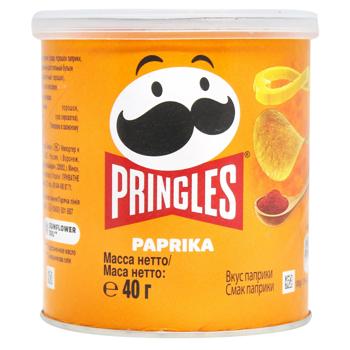 Чипси Pringles картопляні зі смаком паприки 40г