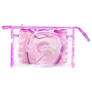 Косметичка прозора Мяу 3в1 колір в асортименті 25х17х6см - купити, ціни на Таврія В - фото 2