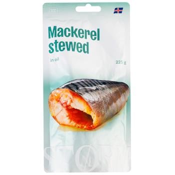 Storm Mackerel in Oil 225g - buy, prices for Supermarket "Kharkiv" - photo 1