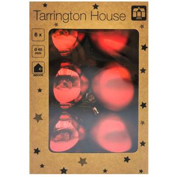 Шар елочный Tarrington House красный 6см 6шт - купить, цены на - фото 2
