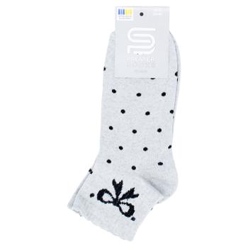 Шкарпетки Premier Socks Економ жіночі Бантики р.23-25 сірий - купити, ціни на ЕКО Маркет - фото 1