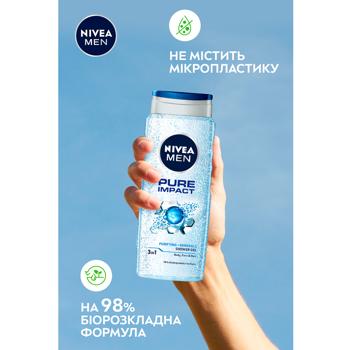 Гель для душа Nivea Men Pure Impact 500мл - купить, цены на МегаМаркет - фото 3