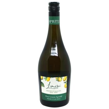 Напій винний ігристий Limoni Spritz білий солодкий 7,5% 0,75л - купити, ціни на Чудо Маркет - фото 1