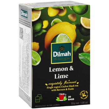 Чай чорний Dilmah Лимон та лайм 1,5г*20шт - купити, ціни на КОСМОС - фото 3